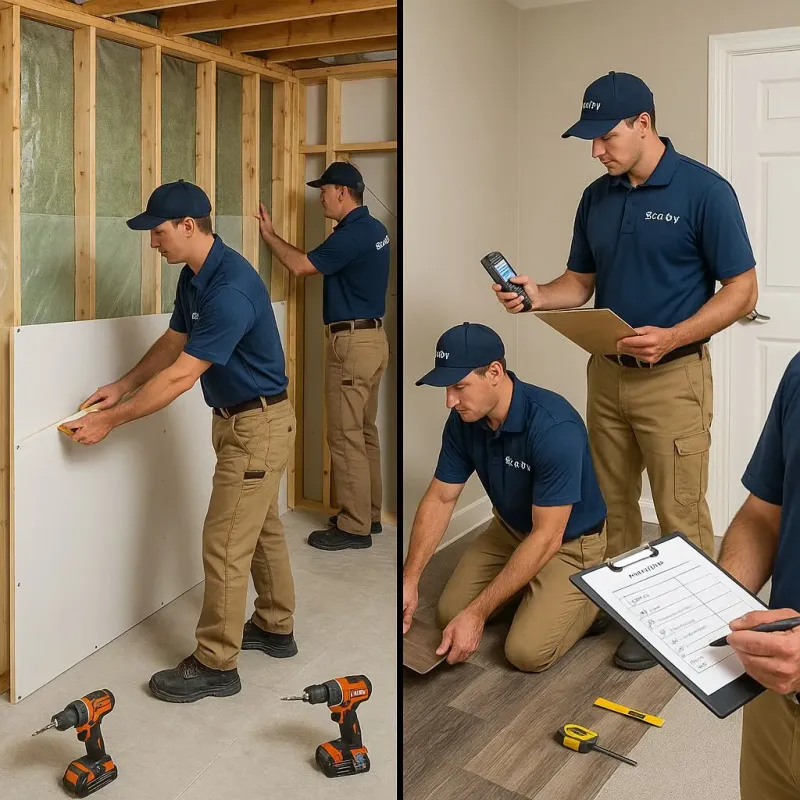 Repairs and Reconstruction process in West End, NY